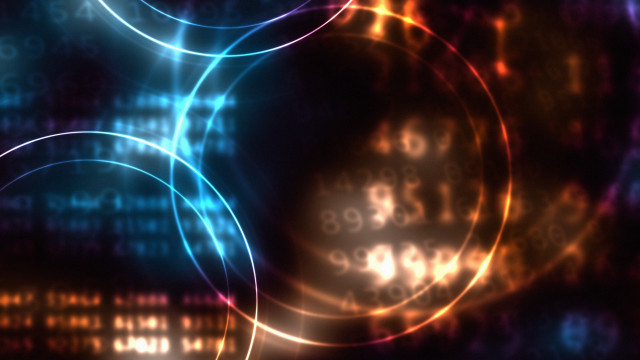 Circles numbers background glow bokeh free wallpaper for desktop - medium preview image