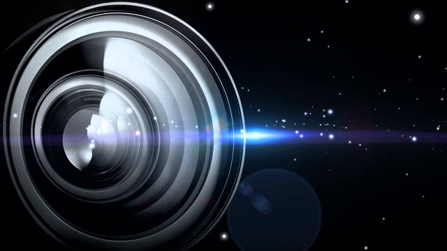 Camera lens space stars bright free wallpaper for desktop - medium preview image