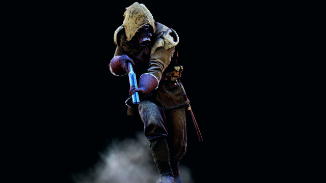 Man gasmask blue object armor free wallpaper for desktop - medium preview image