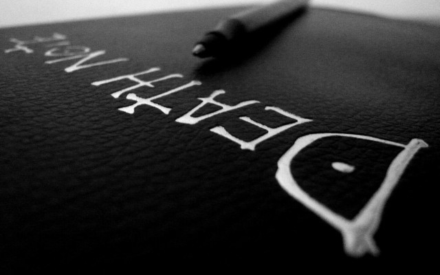Pen black leather death ink free wallpaper for desktop - medium preview image
