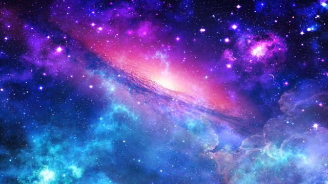 Colorful space stars sky galaxy free wallpaper for desktop - medium preview image
