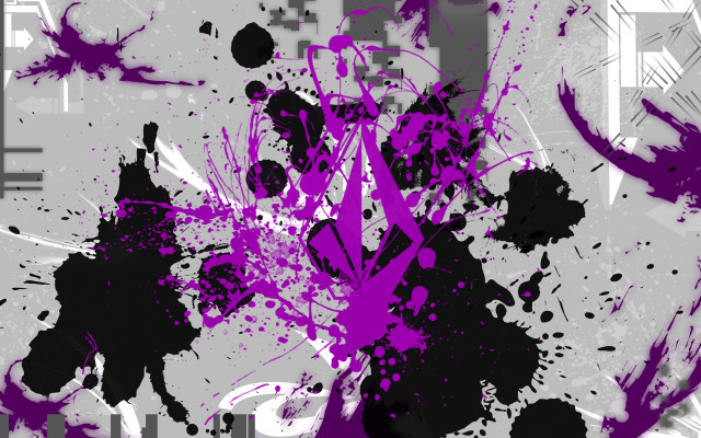 Purple black abstract painting white free wallpaper for desktop - medium preview image