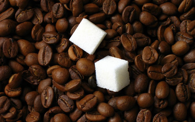 Coffee beans sugar cubes neoplasticism free wallpaper for desktop - medium preview image