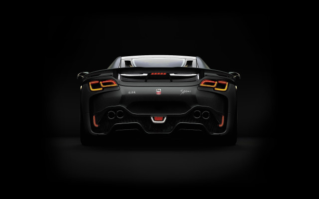 Black sports car hood up #7 free wallpaper for desktop - medium preview image