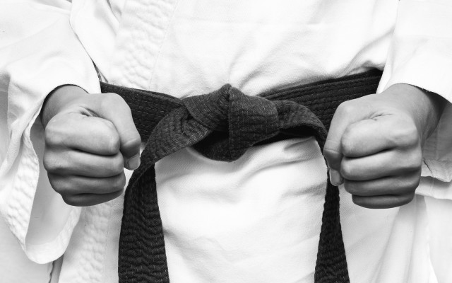 Person white shirt black belt free wallpaper for desktop - medium preview image