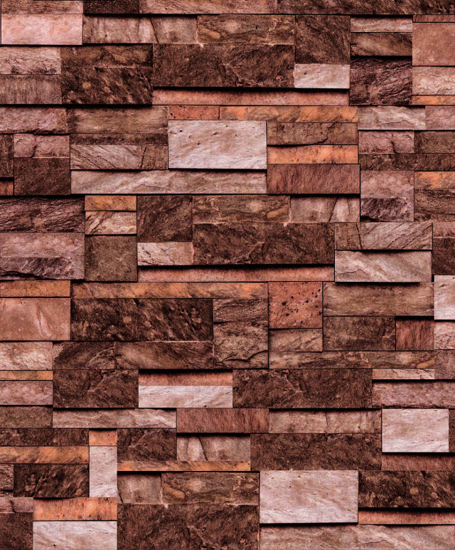 Wood blocks brown white pattern free wallpaper for mobile - medium preview image
