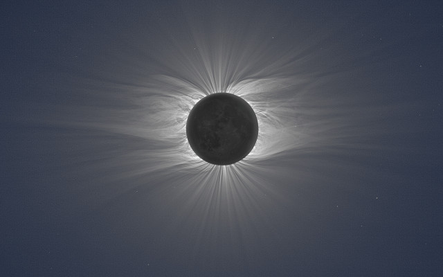 Solar eclipse space bright sun free wallpaper for desktop - medium preview image