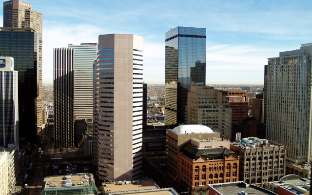 Cityscape tower clock bridge ruins free wallpaper for desktop - medium preview image