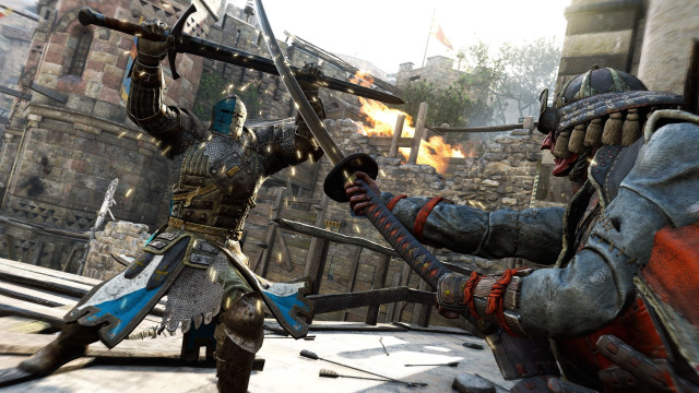 Medieval knights fighting japanese armor free wallpaper for desktop - medium preview image