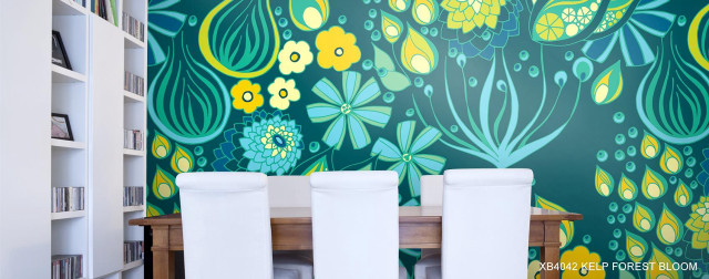Wall painting flowers leaves table free wallpaper for desktop - medium preview image