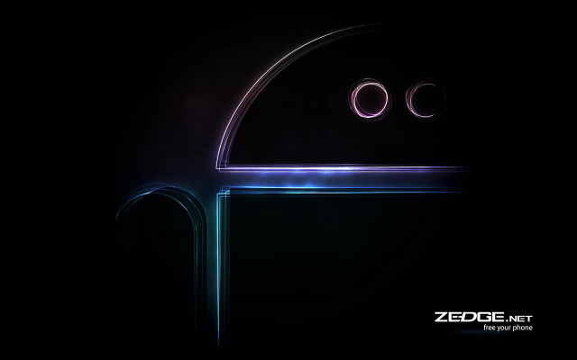 Futuristic door circular lights black free wallpaper for desktop - medium preview image