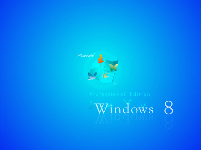 Blue background windows8 logo windows8 free wallpaper for desktop - medium preview image