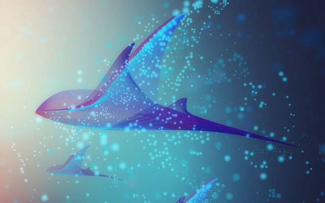 Birds bubbles blue sky aurora free wallpaper for desktop - medium preview image