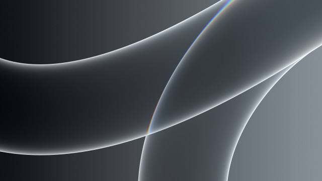 Black white curved rainbow deconstructivism free wallpaper for desktop - medium preview image