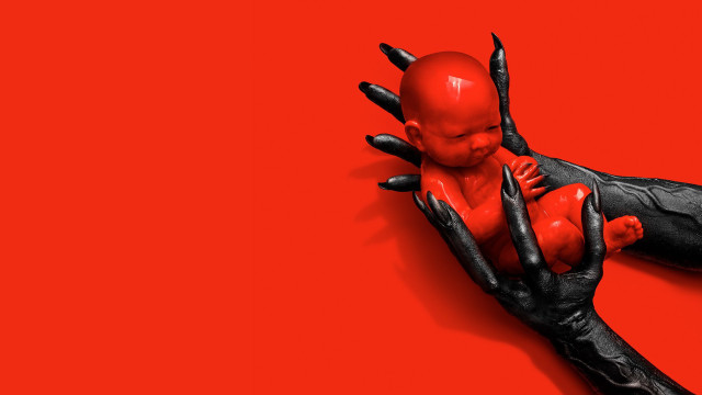 Red black hands holding red free wallpaper for desktop - medium preview image