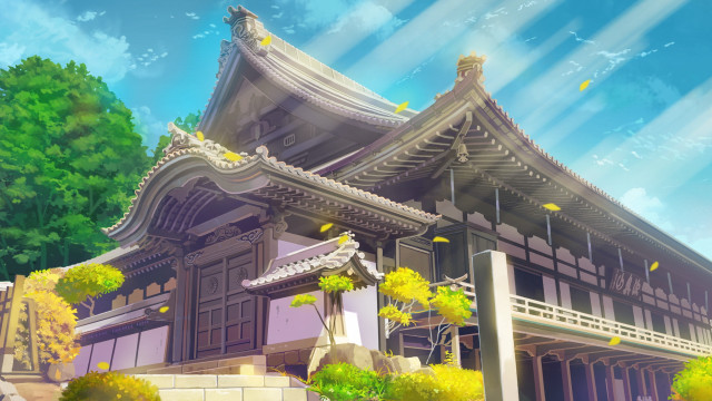 American scene building nature fantasy free wallpaper for desktop - medium preview image