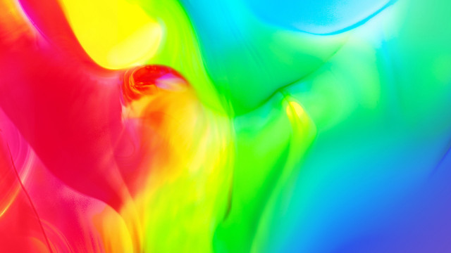 Abstract multicolored blurry face hand free wallpaper for desktop - medium preview image