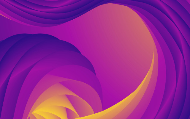 Purple yellow abstract wavy curves free wallpaper for desktop - medium preview image