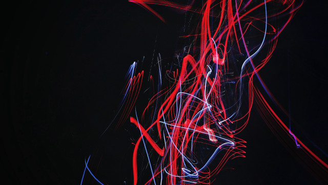 Red blue light painting holography free wallpaper for desktop - medium preview image