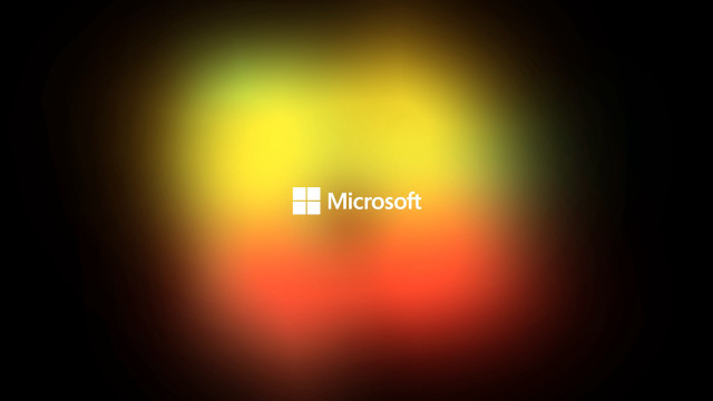 Black white microsoft logo red free wallpaper for desktop - medium preview image
