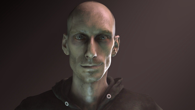 Bald man black shirt serious #6 free wallpaper for desktop - medium preview image