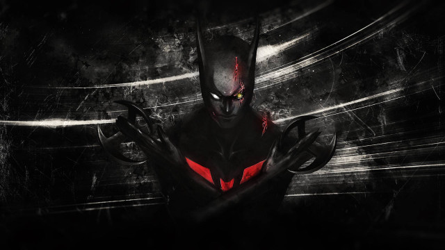 Batman red eyes black mask #2 free wallpaper for desktop - medium preview image