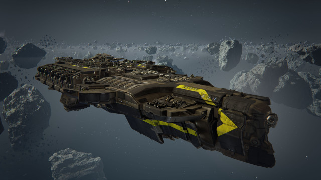 Futuristic ship mountain aurora star free wallpaper for desktop - medium preview image