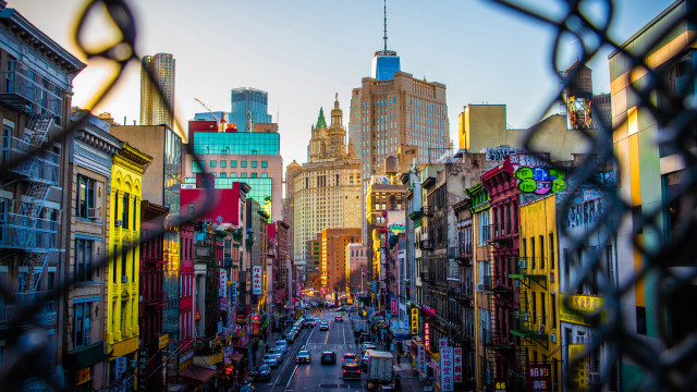 Cityscape fence car tokyo skyscraper free wallpaper for desktop - medium preview image