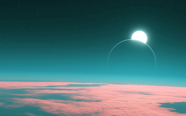 Space station earth moon sky free wallpaper for desktop - medium preview image