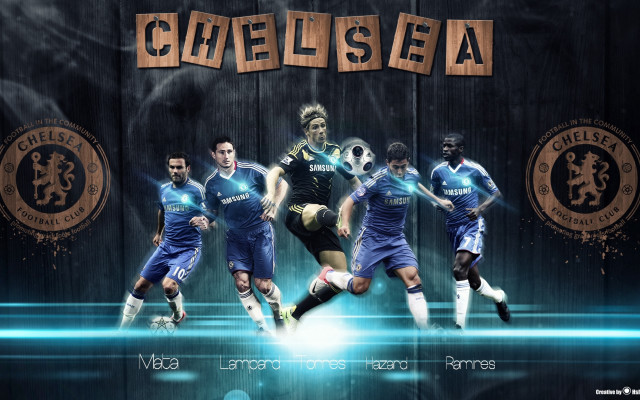 Soccer players group photo chelsea free wallpaper for desktop - medium preview image