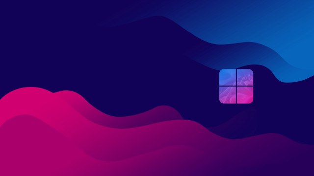 Window blue pink wave right free wallpaper for desktop - medium preview image