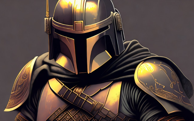Star wars helmeted warrior sword free wallpaper for desktop - medium preview image