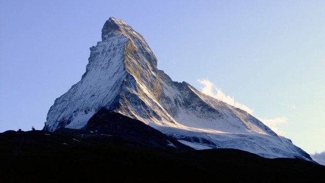 Mountain snow peak clouds blue #2 free wallpaper for desktop - medium preview image