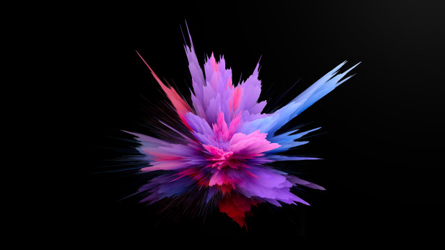 Colorful flower reflection 3D generative free wallpaper for desktop - medium preview image