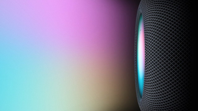 Futuristic speaker rainbow background ai free wallpaper for desktop - medium preview image
