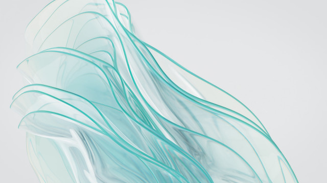White blue vase green streamer free wallpaper for desktop - medium preview image