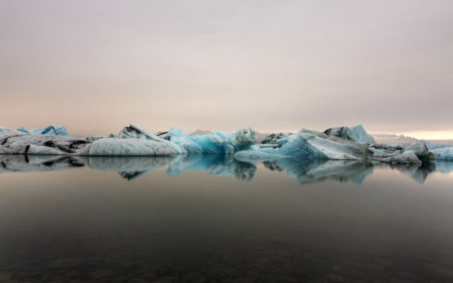 Iceberg lake mountain sky matte free wallpaper for desktop - medium preview image