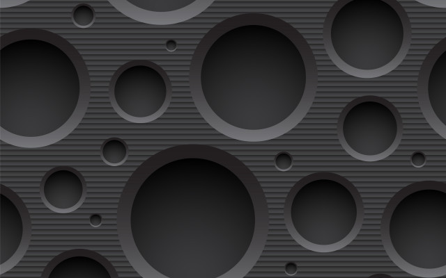 Black circles space art ambient free wallpaper for desktop - medium preview image