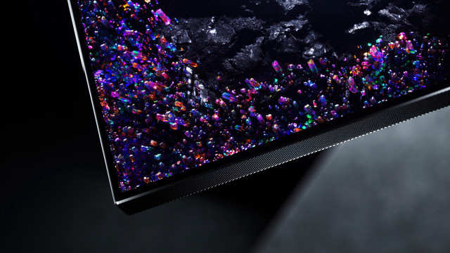 Colorful monitor holography cityscape earth free wallpaper for desktop - medium preview image