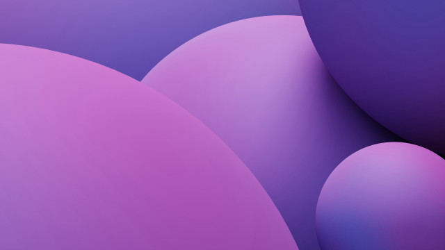 Purple shapes generative art 3d free wallpaper for desktop - medium preview image