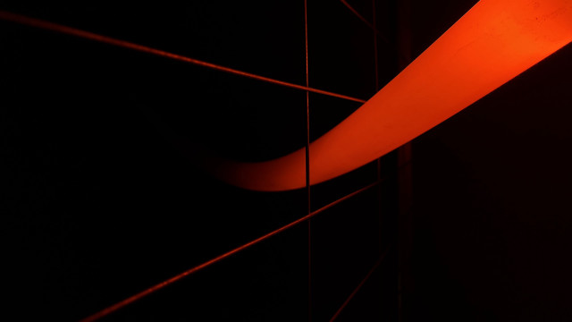 Red light black wall long free wallpaper for desktop - medium preview image