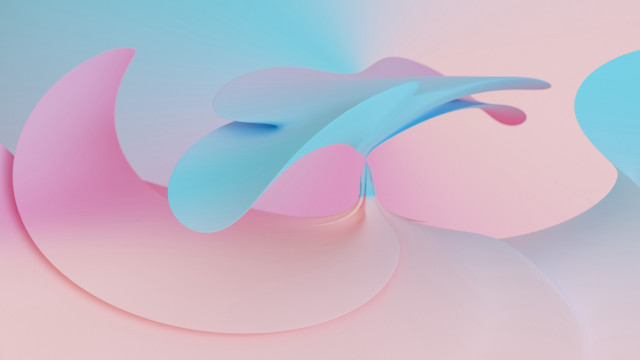Blue pink abstract curves generative free wallpaper for desktop - medium preview image