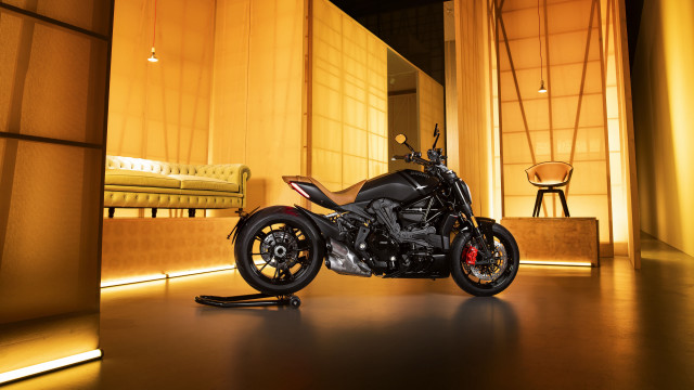 Motorcycle room neoclassicism digital rendering free wallpaper for desktop - medium preview image