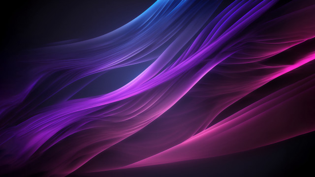 Purple blue abstract wavy black free wallpaper for desktop - medium preview image