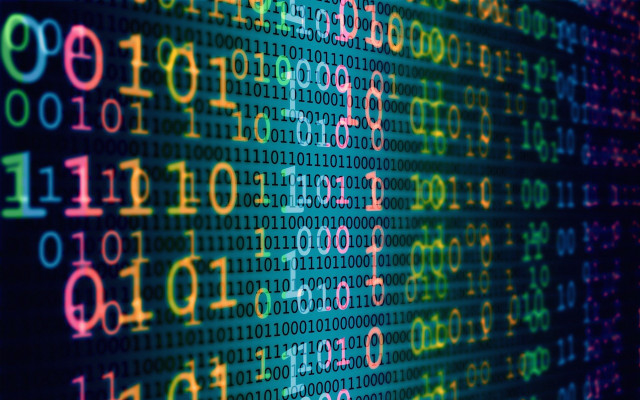 Computer screen numbers cybernetics credits free wallpaper for desktop - medium preview image