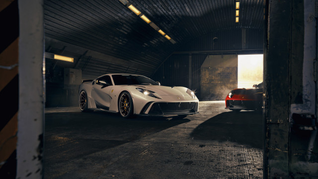 White sports car red car free wallpaper for desktop - medium preview image