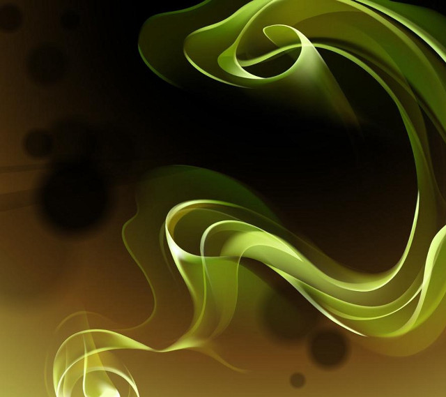 Green swirl black background yellow free wallpaper for tablet - medium preview image