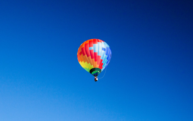 Colorful hot air balloon blue #13 free wallpaper for desktop - medium preview image