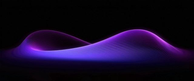 Purple wave light black background free wallpaper for desktop - medium preview image