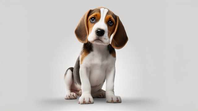 Sad dog 3d render elke free wallpaper for desktop - medium preview image